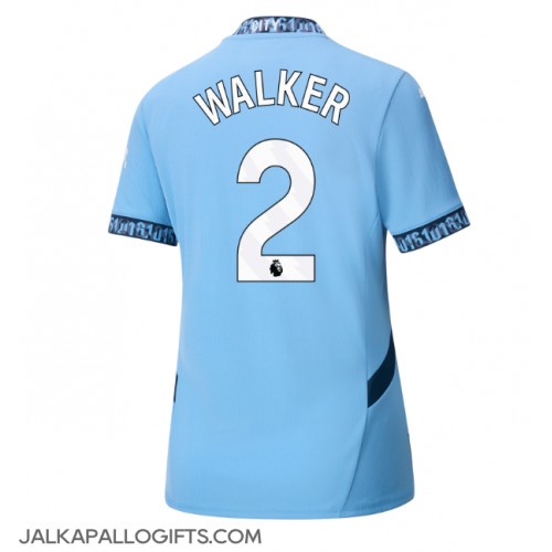 Manchester City Kyle Walker #2 Kotipaita Naiset 2024-25 Lyhythihainen